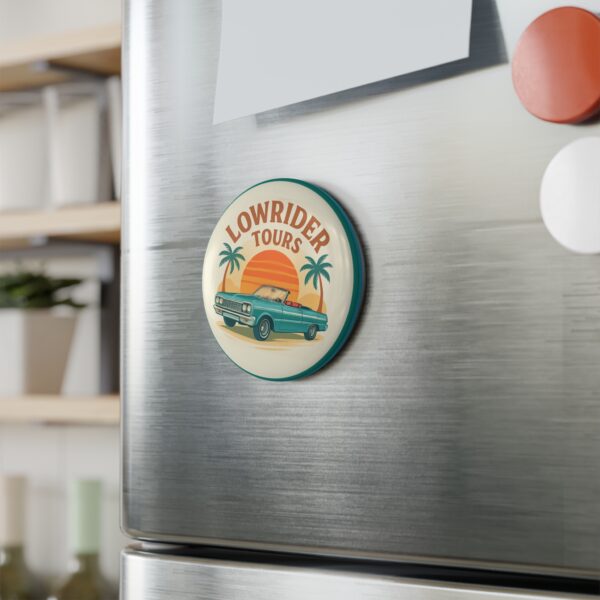 Lowrider Tours Button Magnet - Image 3
